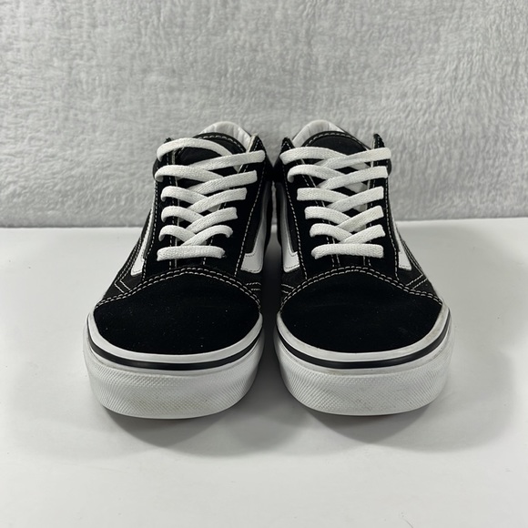 Vans Old Skool Black White Youth Size 3 Unisex - Picture 2 of 8